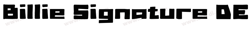 Billie Signature DEM字体转换